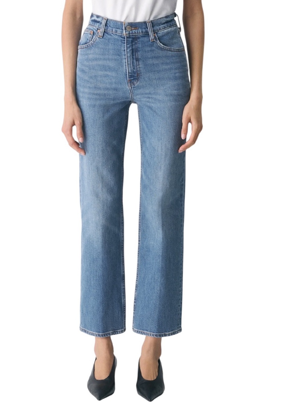 Denim Forum Arlo High-Rise Straight Jeans